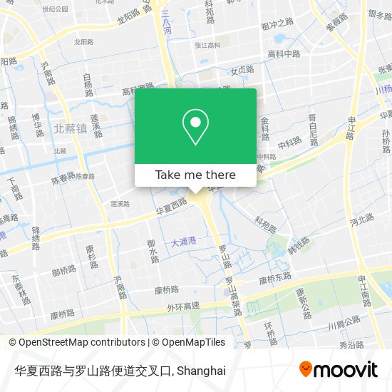 华夏西路与罗山路便道交叉口 map