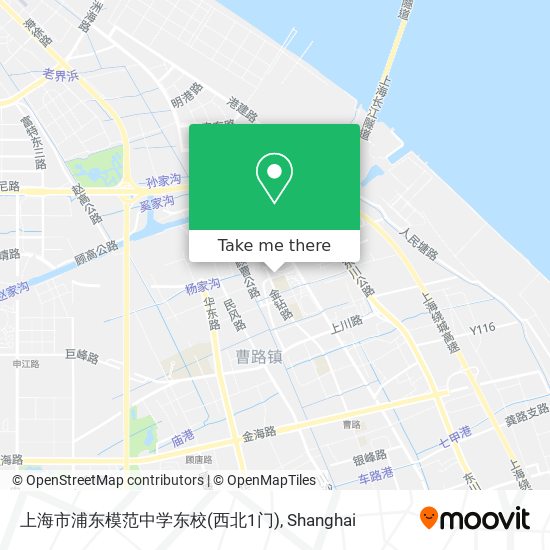 上海市浦东模范中学东校(西北1门) map