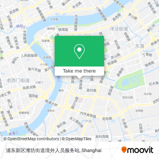 浦东新区潍坊街道境外人员服务站 map