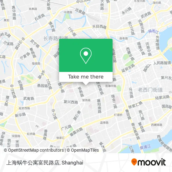 上海蜗牛公寓富民路店 map