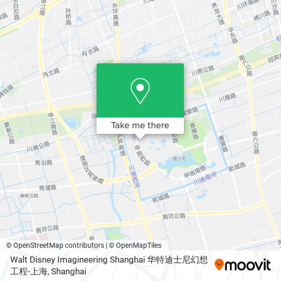 Walt Disney Imagineering Shanghai 华特迪士尼幻想工程-上海 map