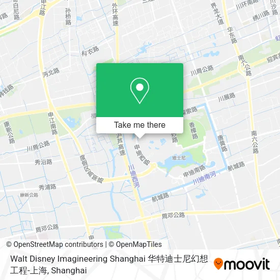 Walt Disney Imagineering Shanghai 华特迪士尼幻想工程-上海 map