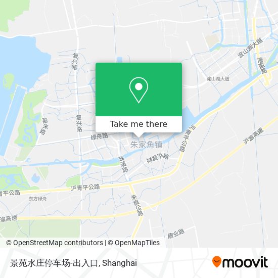景苑水庄停车场-出入口 map