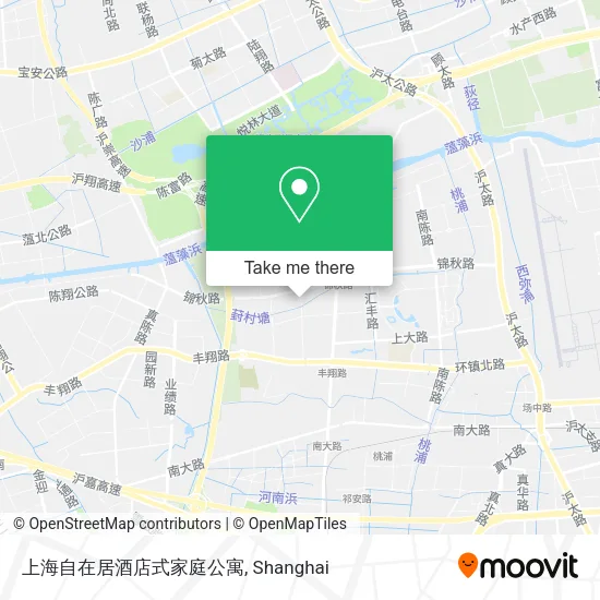 上海自在居酒店式家庭公寓 map