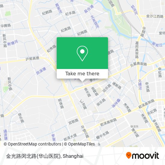 金光路闵北路(华山医院) map