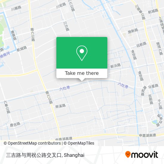 三吉路与周祝公路交叉口 map