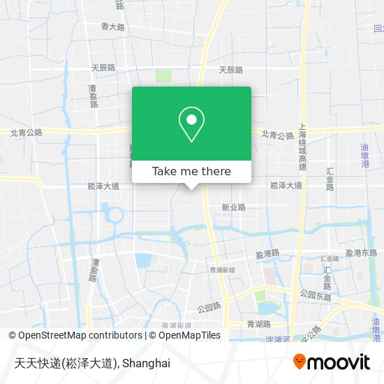 天天快递(崧泽大道) map