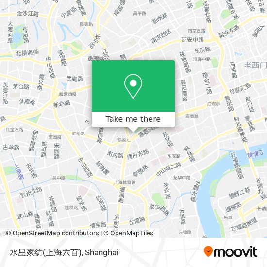 水星家纺(上海六百) map