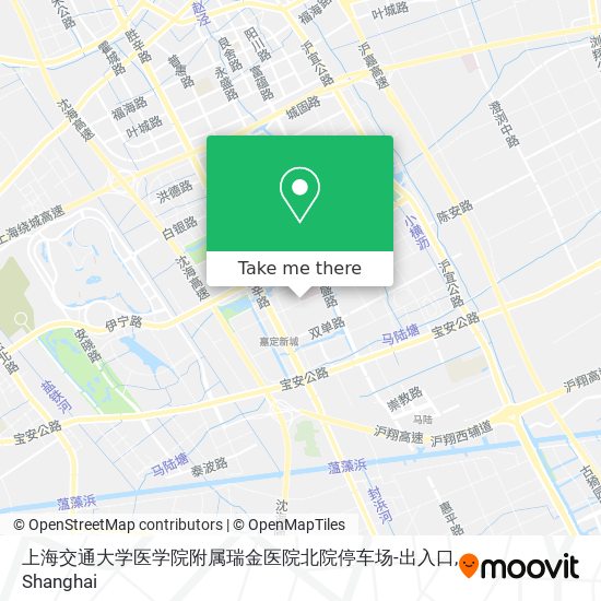 上海交通大学医学院附属瑞金医院北院停车场-出入口 map