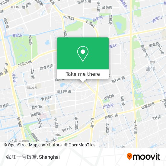 张江一号饭堂 map