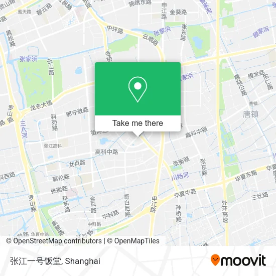 张江一号饭堂 map