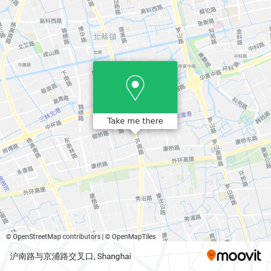 沪南路与京浦路交叉口 map