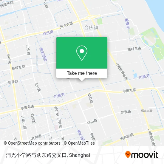 浦光小学路与跃东路交叉口 map