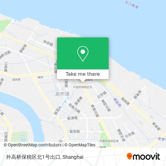 外高桥保税区北1号出口 map