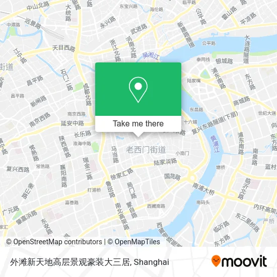 外滩新天地高层景观豪装大三居 map