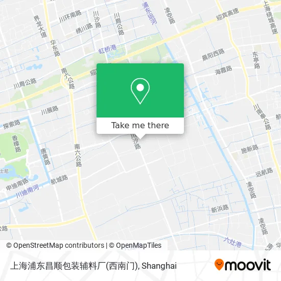 上海浦东昌顺包装辅料厂(西南门) map