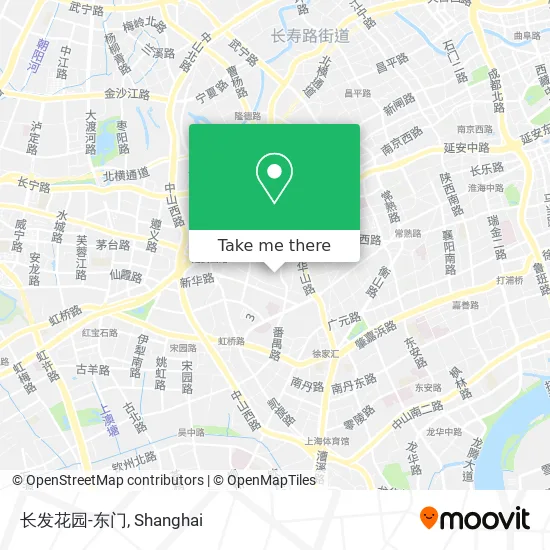 长发花园-东门 map