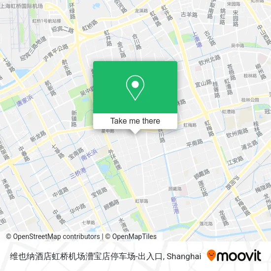 维也纳酒店虹桥机场漕宝店停车场-出入口 map