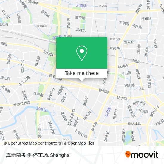 真新商务楼-停车场 map
