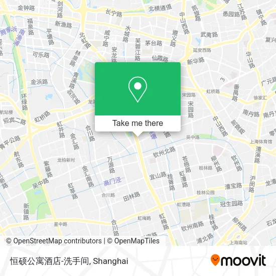 恒硕公寓酒店-洗手间 map