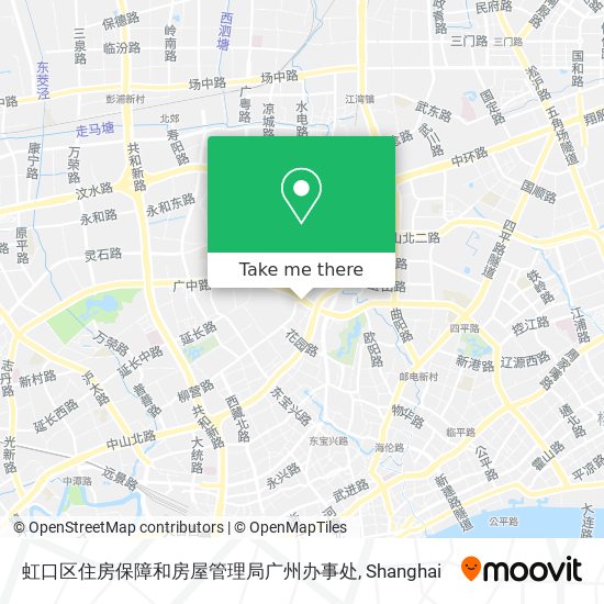 虹口区住房保障和房屋管理局广州办事处 map