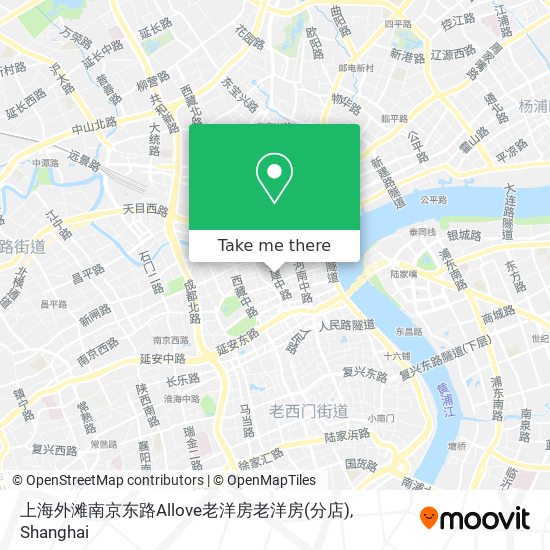 上海外滩南京东路Allove老洋房老洋房(分店) map