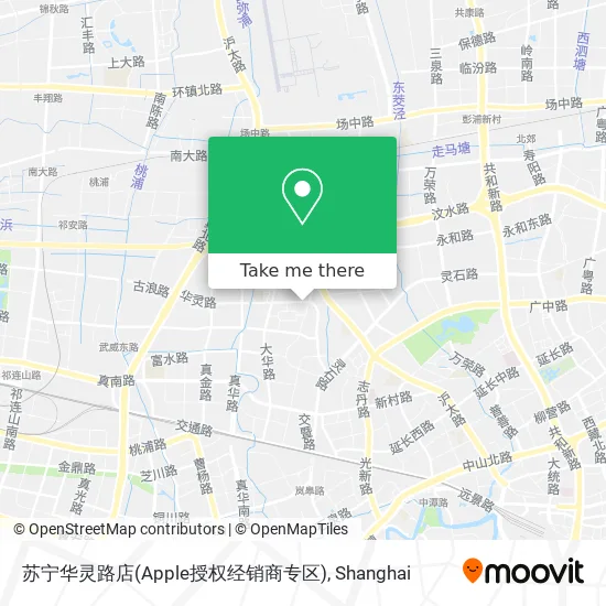 苏宁华灵路店(Apple授权经销商专区) map