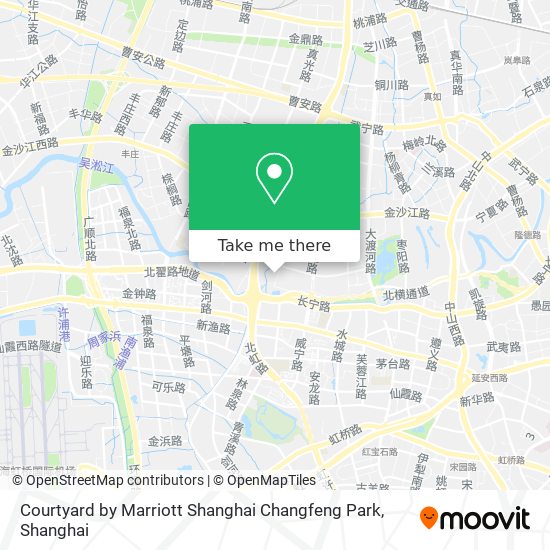 Courtyard by Marriott Shanghai Changfeng Park map
