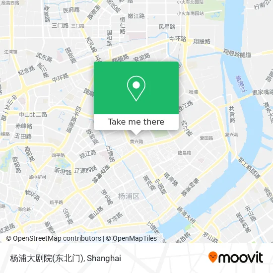 杨浦大剧院(东北门) map