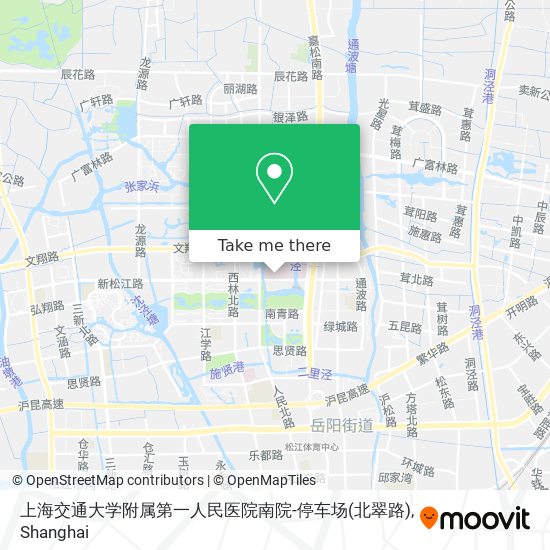 上海交通大学附属第一人民医院南院-停车场(北翠路) map