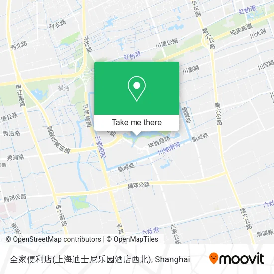 全家便利店(上海迪士尼乐园酒店西北) map