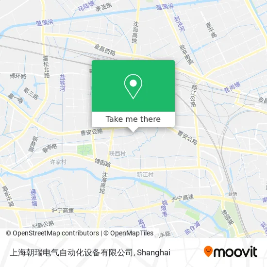 上海朝瑞电气自动化设备有限公司 map
