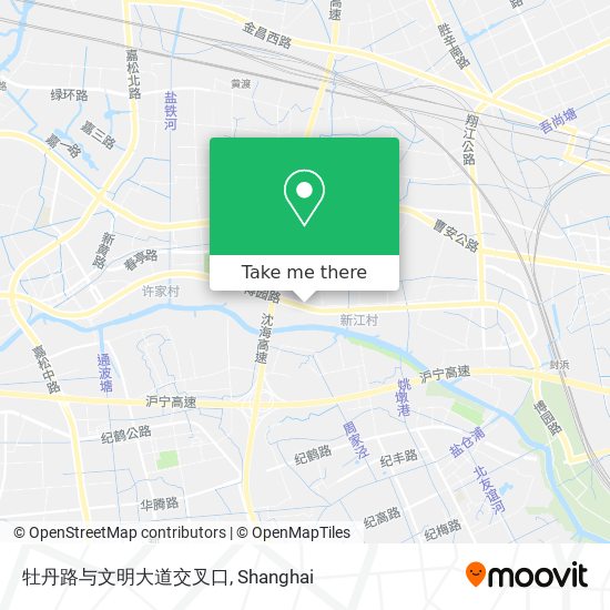 牡丹路与文明大道交叉口 map
