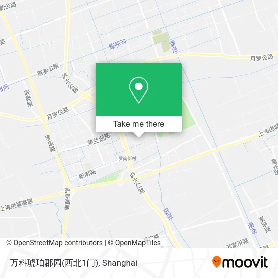 万科琥珀郡园(西北1门) map