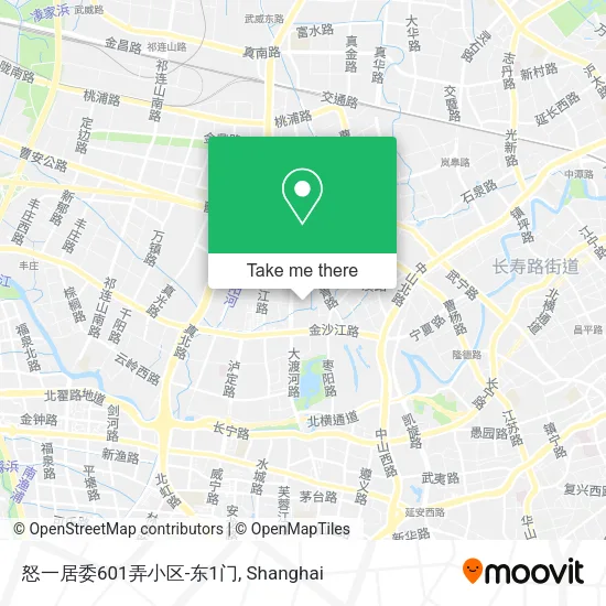 怒一居委601弄小区-东1门 map