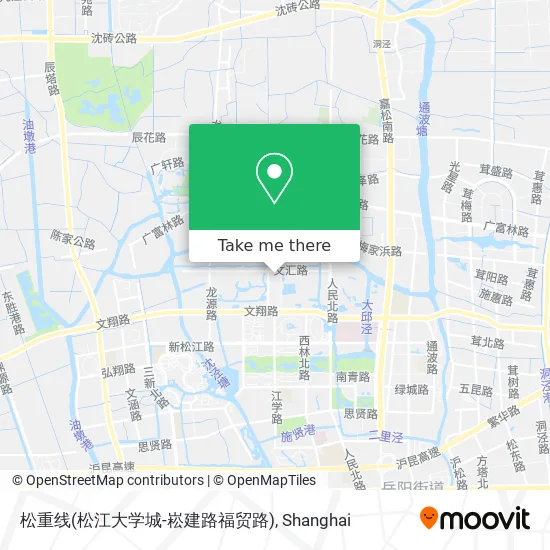 松重线(松江大学城-崧建路福贸路) map