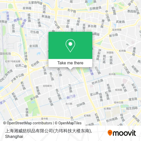上海湘威纺织品有限公司(力玮科技大楼东南) map