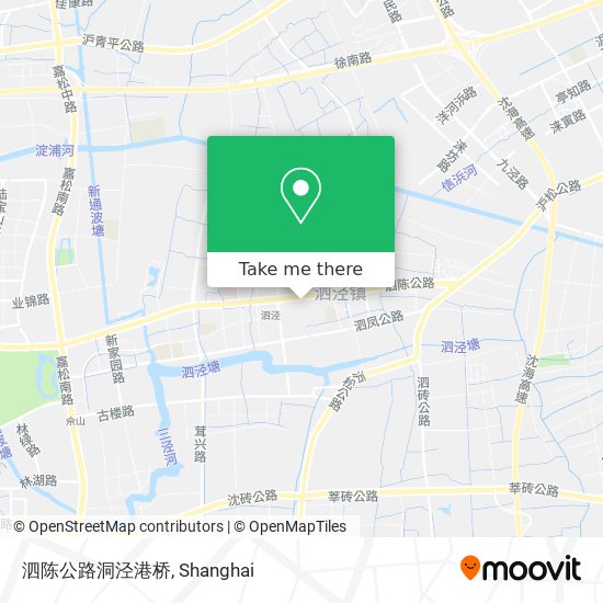 泗陈公路洞泾港桥 map