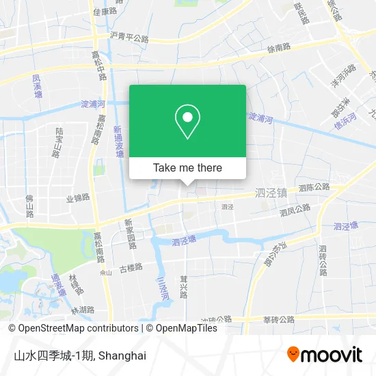 山水四季城-1期 map