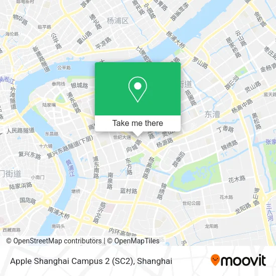 Apple Shanghai Campus 2 (SC2) map