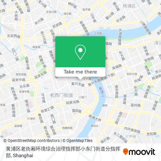 黄浦区老街厢环境综合治理指挥部小东门街道分指挥部 map