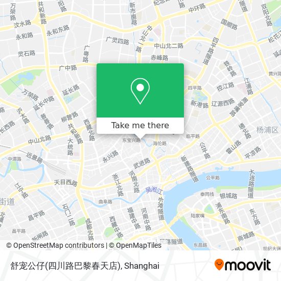 舒宠公仔(四川路巴黎春天店) map