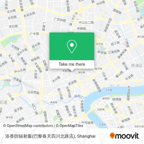 添香防辐射服(巴黎春天四川北路店) map