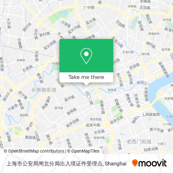 上海市公安局闸北分局出入境证件受理点 map