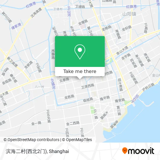 滨海二村(西北2门) map