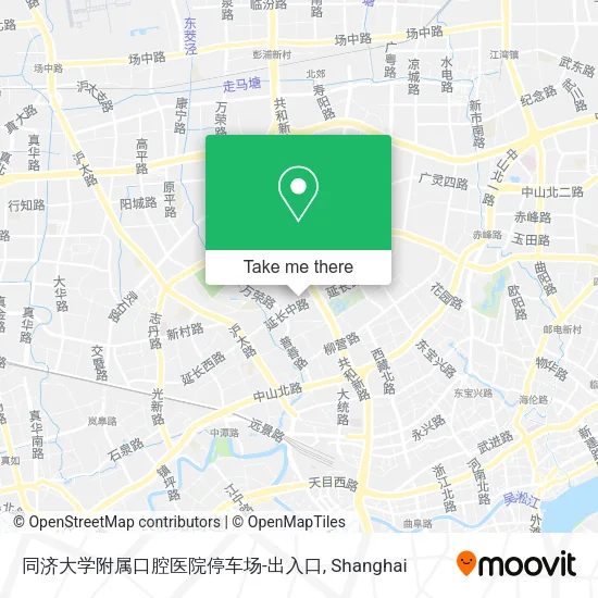 同济大学附属口腔医院停车场-出入口 map
