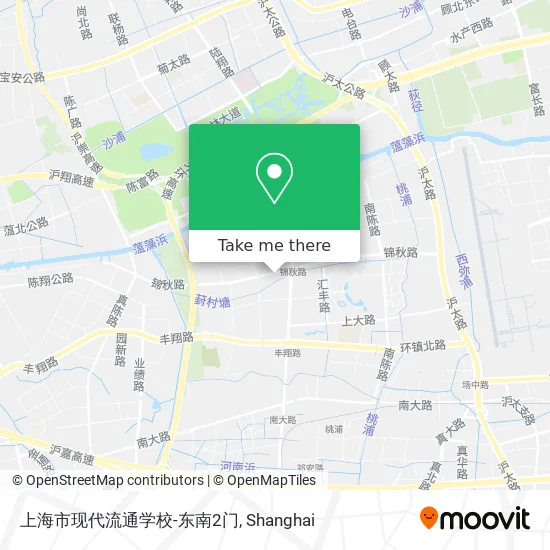 上海市现代流通学校-东南2门 map