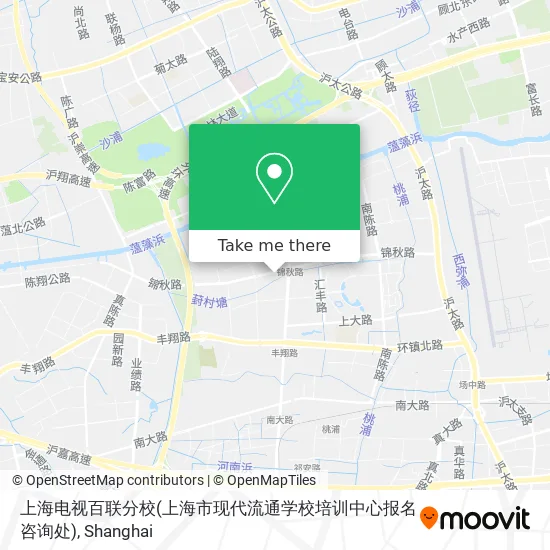 上海电视百联分校(上海市现代流通学校培训中心报名咨询处) map