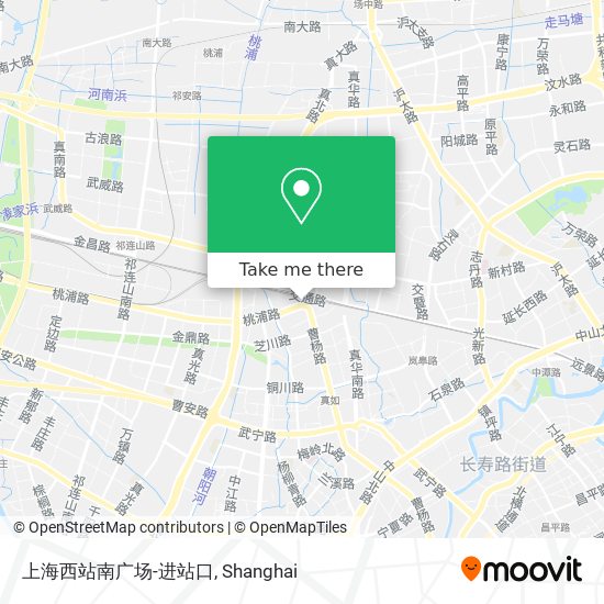 上海西站南广场-进站口 map