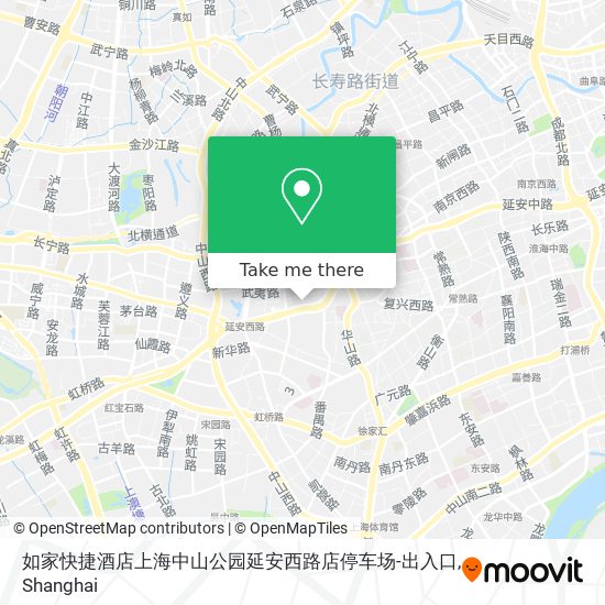 如家快捷酒店上海中山公园延安西路店停车场-出入口 map